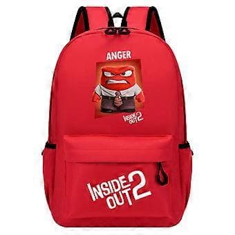 Inside Out 2 Tegneserie Rygsæk til Børn Studerende (Vrede)