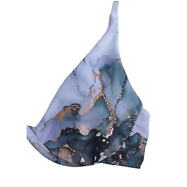 Naisten 3-osainen uimapuku naru kolmio bikini setti sarongilla peittävä rantahame (M)