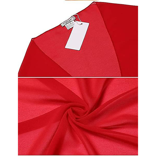 Kvinnors baddräkt omslag klänning kjol badkläder chiffong sjal strand sarong bikini cover up sarong kjol tropisk, S storlek