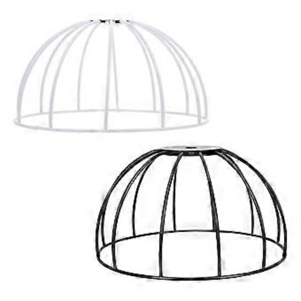 2 stk. Lampeskærm Ramme Jern Lampeskærm Ring Beslag Loftslampe Skærmholder