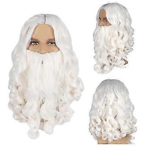 Vuxen Romersk Kung Grekisk Halloween Maskeraddräkt Gud Män Zeus Kostym - JA(XL Vuxen Peruk)
