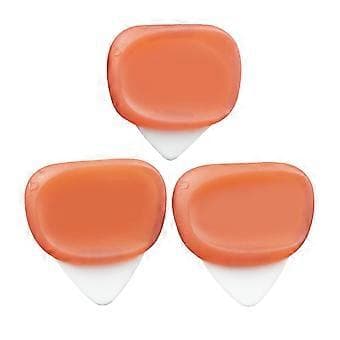 3 Gitarrplektrum Tumfingerplektrum 0,6/0,96/1,2 mm för Bas Akustisk Gitarr (Röd)