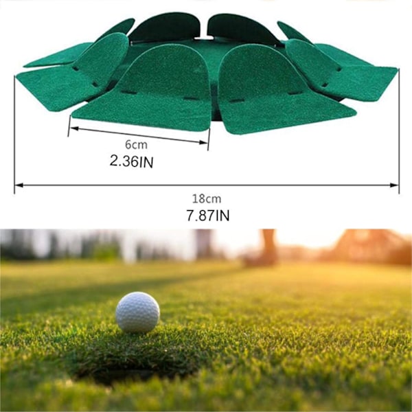 2 st golfputtningskopp och flagga putt träningshål all-direction yta