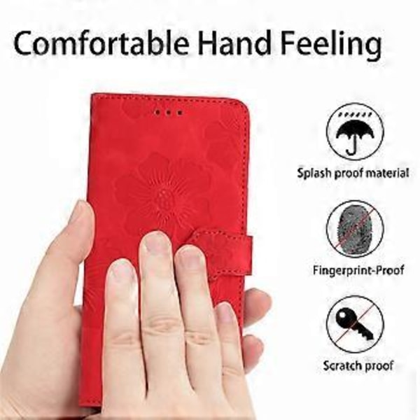 Til iPhone 11 Mobiltelefon Etui Blomster Præget PU Læder Stand Wallet Cover (Style D)