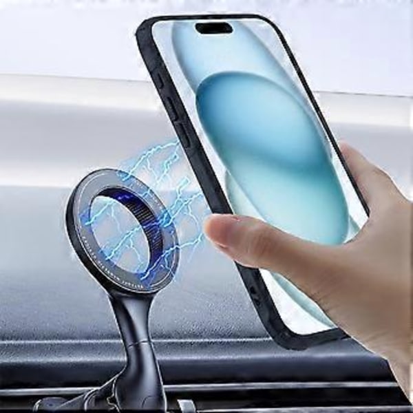 Skal för iPhone 15 Pro Värmeavledande Ihåligt Magnetiskt TPU+PC Telefonskydd Kompatibelt med Magsafe (Stil A)