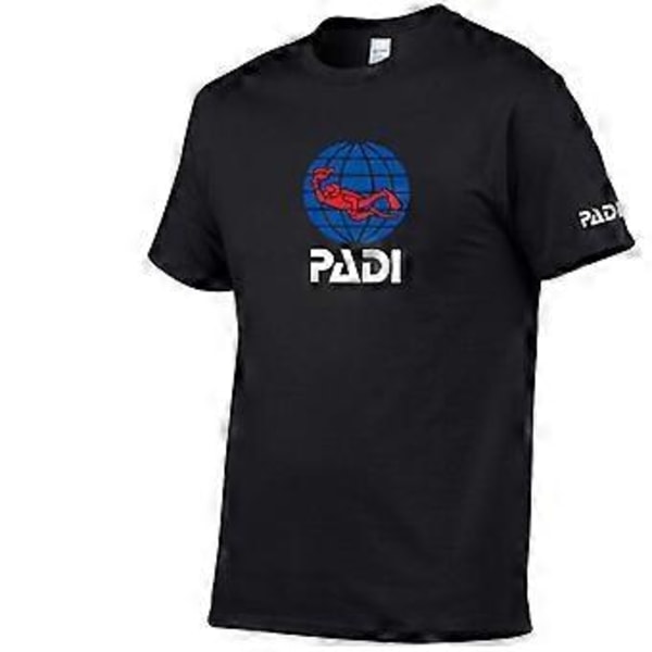 Padi painettu miesten puuvillainen pyöreäkauluksinen lyhythihainen T-paita (M vaaleanharmaa)