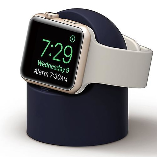 Station For Apple Watch Charger 44mm 40mm 42mm 38mm Iwatch Charge Accessories Charging Stand Apple Watch 6 5 4 3 Se 44 42 Mm midblue