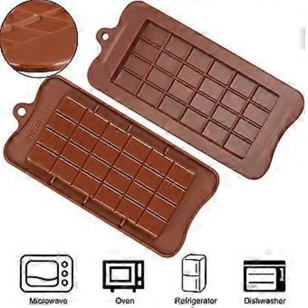 Chokladform | 3 st 24 Bruna Choklad Silikonformar