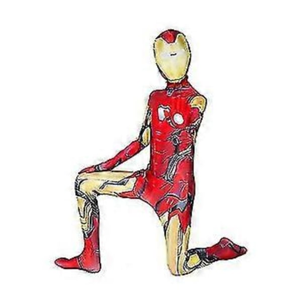 Børne Spiderman Iron Man Kostume Cosplay Panther Venom Jumpsuit.a. V (120cm Iron Man)