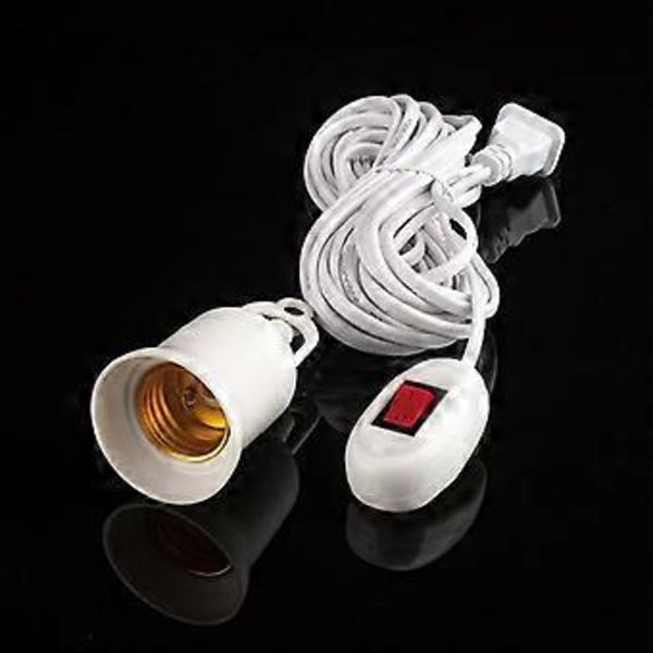 E27 LED-lamphållare för hängande inomhusbelysning med strömbrytare och sladd, universell lampa, tillbehör (lamphållare 5m set2)