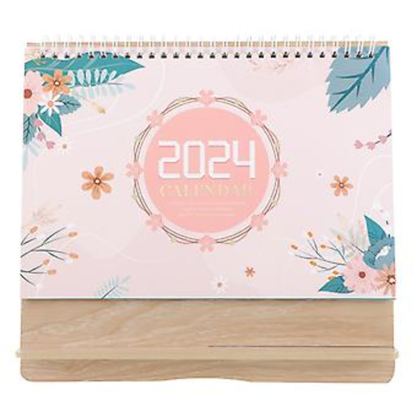 Skrivbords kalender 2024 Bordskalender Dekoration Prydnad För Hem Kontor Skola Färgglad