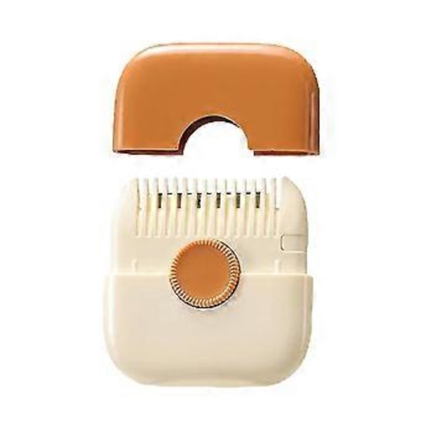 2-i-1 Hårtrimmer, Hårtrimmer för Kluvna Toppar, Hårtrimning och Arrangemang, Manuell Hårtrimmer Kam Dubbelsidig Design (Orange)