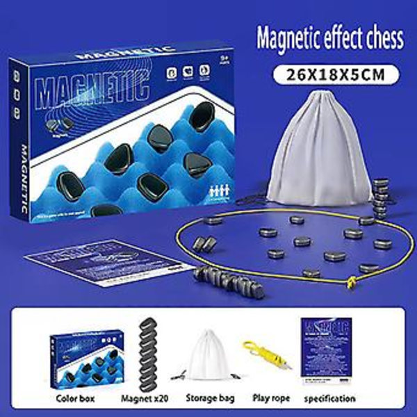 Magnetisk Sjakkspill for Battle Chess, Utdannende Damspill, Bærbar Sjakkbrettsett (A1)