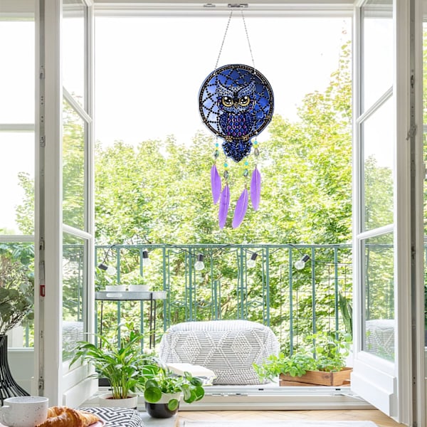Diamantmaleri Krystall Sol Fanger DIY Diamantbroderi Sett S