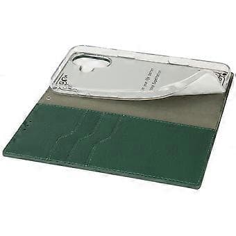 Plånboksfodral för iPhone 16 Äkta Läder Telefonskal Litchi Textur (Stil C)