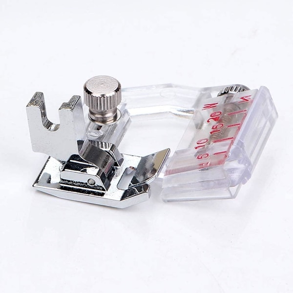 1 x Symaskinspressarfot, Justerbar 5-20mm Universal Linjal