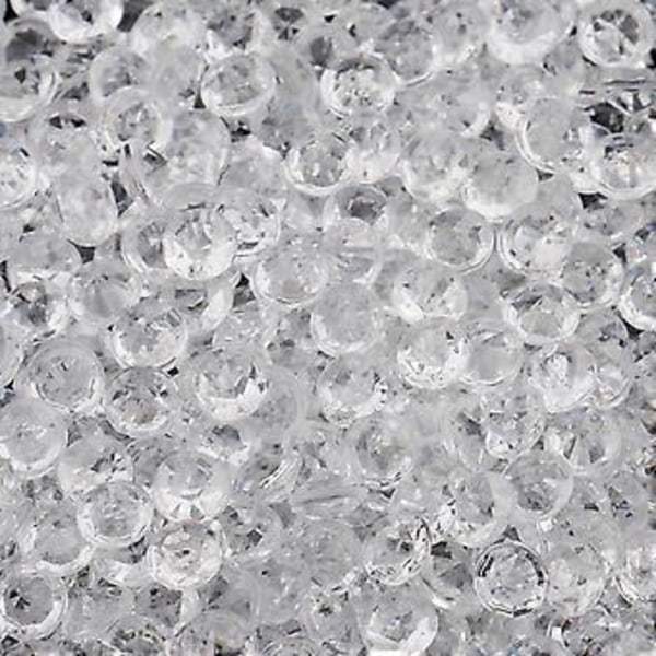 2000 stk. klare akryl rhinestones edelsten krystall fasetterte perler for bryllup 4mm (hvit)