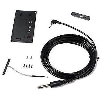 4/4 Violin Silent EQ Pickup med Output Plug Wire Kabel Piezo Sæt Elektrisk