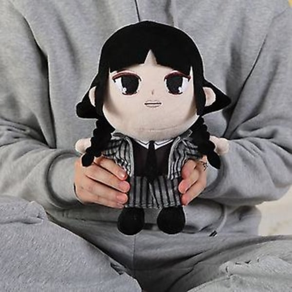 Wednesday Addams Dukke, Søt Plysjdukke Med Pannelugg, Live Action TV Wednesday Addams Plysjfigur Gaver For Fans (Figur)