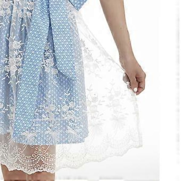 Naisten Oktoberfest-asu Saksalainen Dirndl-mekko Baijerilainen Karnevaalijuhla-asu (XL vaaleansininen)