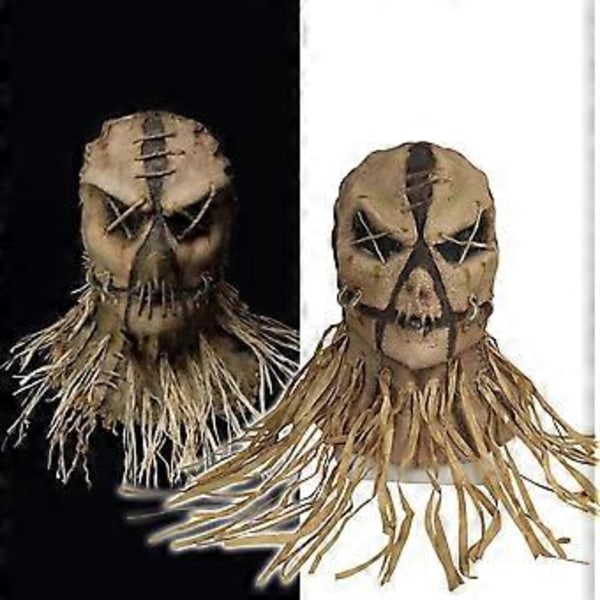 Halloween-variksenpelätinmaski, Covid-maski, päähine, hauskat rekvisiitta, kauhu naamiaismaski (D)