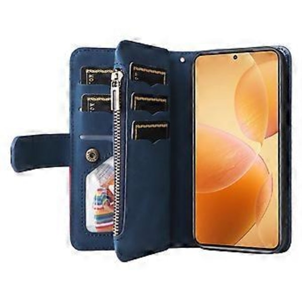 KT Multi-Function Series-5 Til Xiaomi 14T Pro Etui Lynlås Pung Læder Telefon Cover Stativ (Style E)