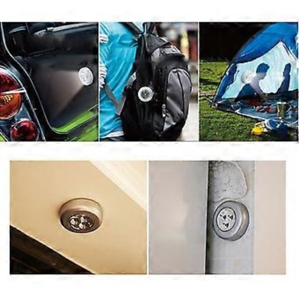3LED Multi-brug Lys Lille Bærbar Rejse Camping Natlampe Udendørs Nødlygte