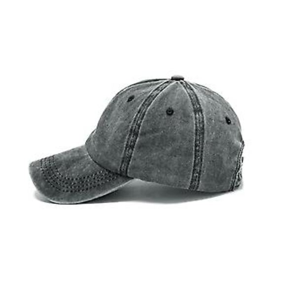 Mænds Dad Hat med Design - Blød og Behagelig Baseballkasket med Justerbar Spænde (Grå)