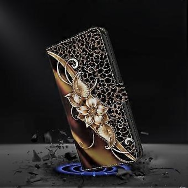 Til iPhone 16 Pro Max Cover PU Læder Wallet Flip Cover med Ståfunktion (Style C)