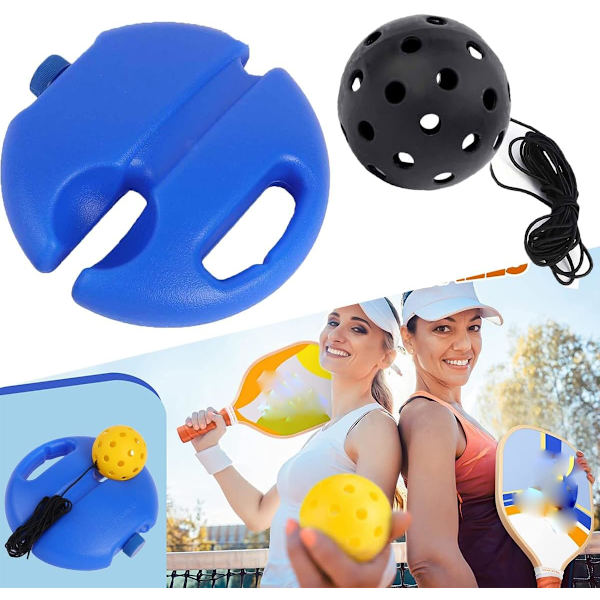 2024 Ny Match Buddy Pickleball Træner, Sportastic Pickleball Træner, Pickleball Træner Bold med Snor  sort