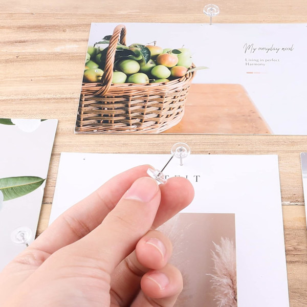 100 st transparenta trycktummar, plasttrycktummar platta trycktummar med
