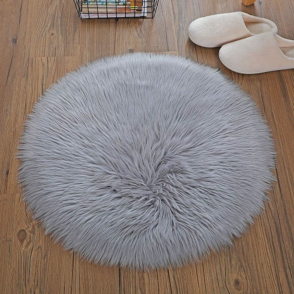 Faux saueskinnsullteppe, imitert fleece teppe fluffy mykt langt