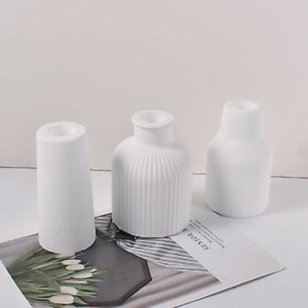 DIY Vase Silikonform Håndlavet Blomster Vase Harpiksstøbeform Multifunktionel DIY Penholder Stencil (4)
