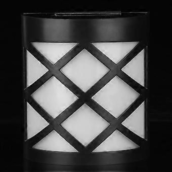 LED Solarlampa Väggmonterad Lykta för Trädgård Landskap Staket Gård (Rent Vit)