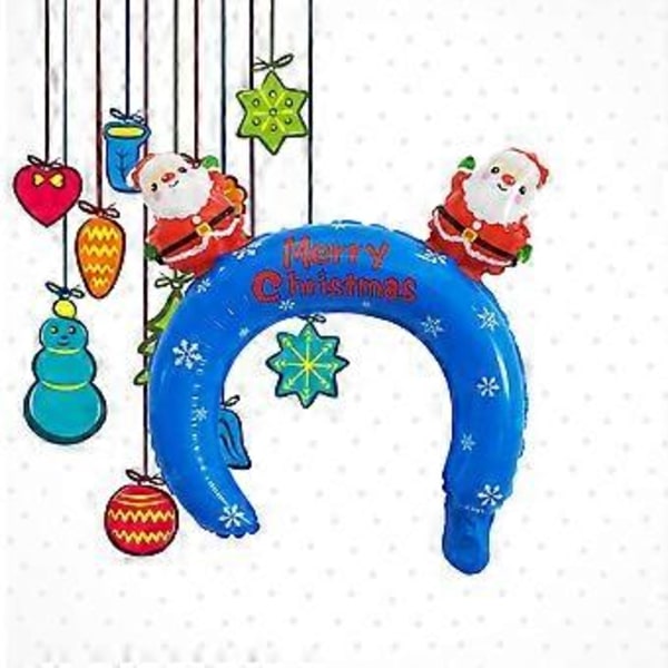 24 st julballonger pannband tecknad tomte huvudbonader ballonger unika aluminiumfolie ballong huvudbonader för barn pojkar flickor