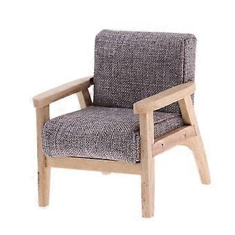 2x; Enkelt Sofastol Miniaturesæt 1:12 Dukkehus Møbelmodel Legetøj.