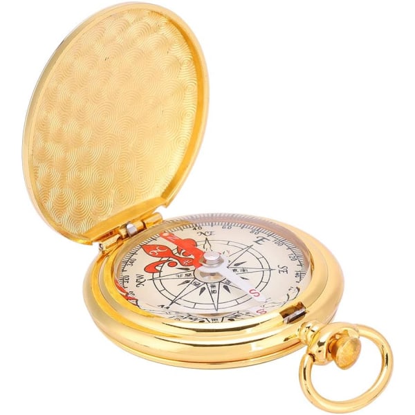 Compass 3n mässing bärbar watch Style Compass med Ring Ke