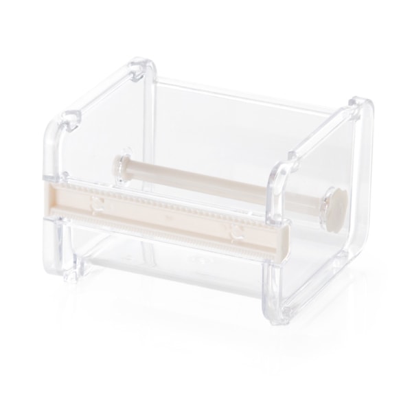 2-pack kontorstejpdispenser, transparent multi-washi-tejpdispenser, tejpskärare