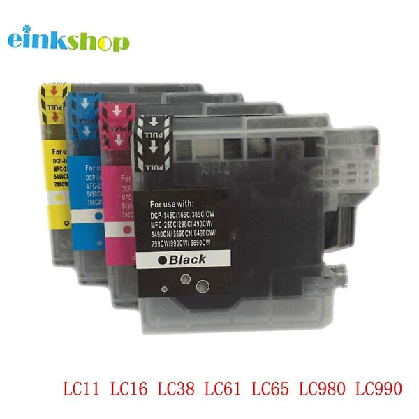 1set Lc11 Lc16 Lc38 Lc61 Lc65 Lc980 Lc990 Compatible Ink Cartridge For Brother Mfc-490cw Mfc-490cn Mfc-670cd Mfc-670cdw
