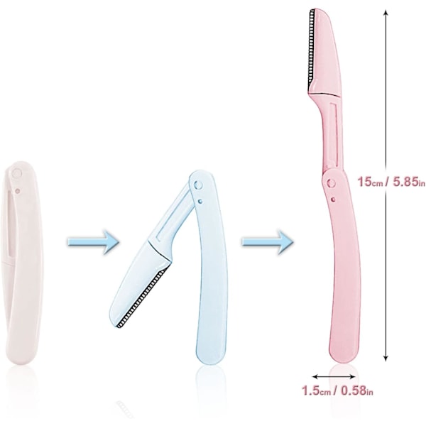 Foldbar Øjenbryn Razor til Mænd og Kvinder Ansigt og Krops Epilator (
