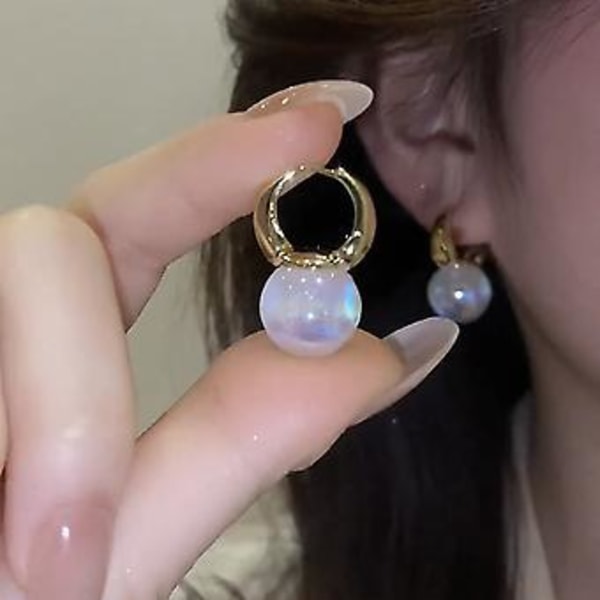 2022 New Inlaid Rhinestone Shiny Pearl Earrings Women&#39;s Personality Fashion Geometry Earrings Wedding Jewelry Birthday Gifts-ed385 ( ED341)