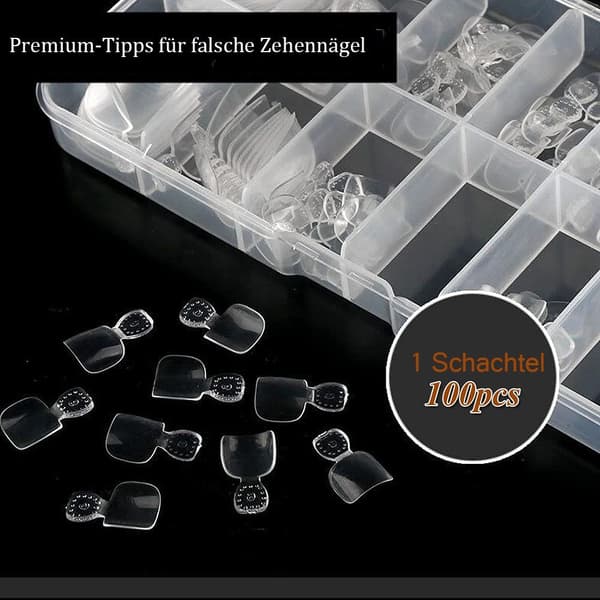 100 kappaletta tekovarpaankynsiä 10 kokoa tekovarpaankynsiä
