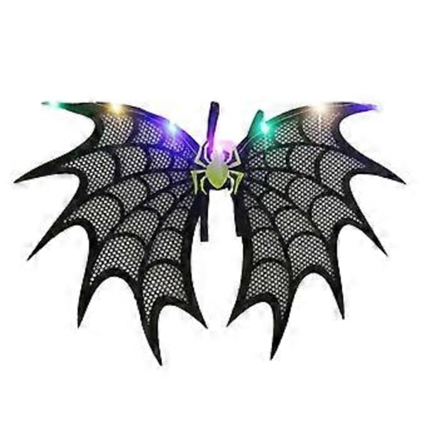 Bedste Tilbud - Halloween Sort Flagermus Vinger Kostume Lys Halloween Kostume Tilbehør Kostume og Fest Dekoration (Grøn)