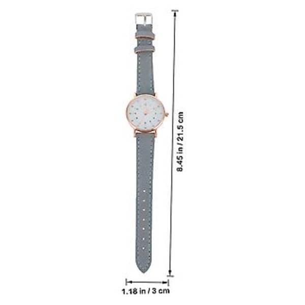 Dam Armbandsur PU Läderrem Klocka Kvinnor Casual Klocka Fritid Digital Klocka