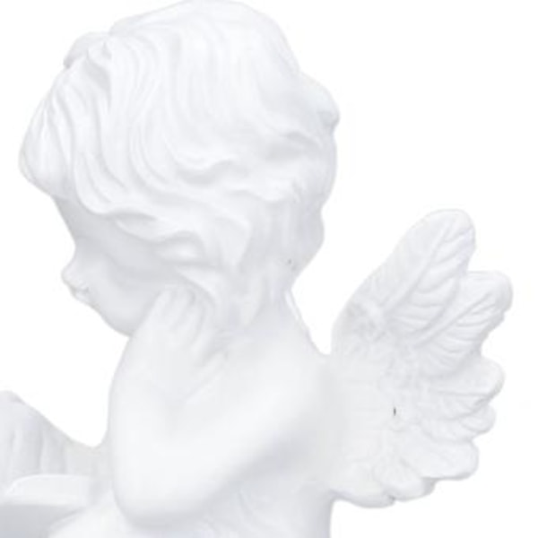 Kerub Statue Livagtigt Udseende Boglæsning Holdbar Resin Bredt Anvendt Haveengel til Soveværelse Kontor Bibliotek