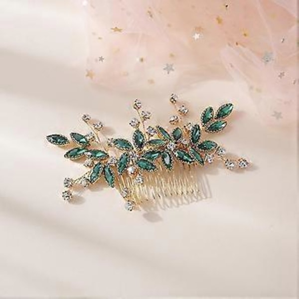Elegant og Charmerende Blomsterhårkam til Brud - Perfekt til Tykt Krøllet Hår