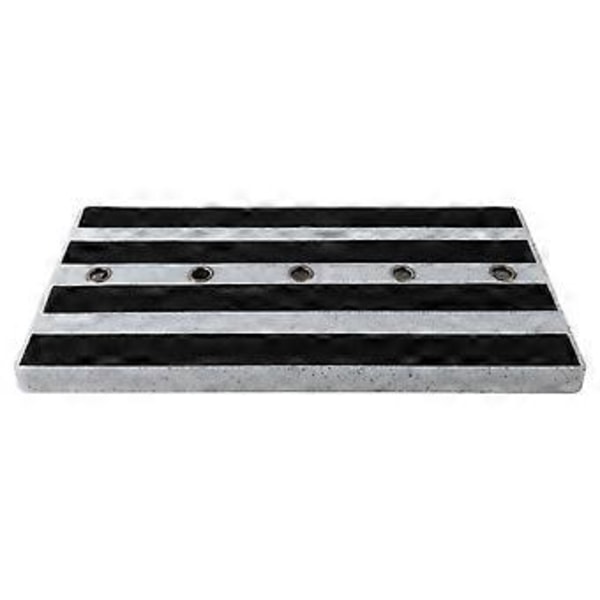 Gitarr Effektpedalbräda PE Haken och Slinga Fäste Instrument Tillbehör för Prestanda Marmor Design (Vit)