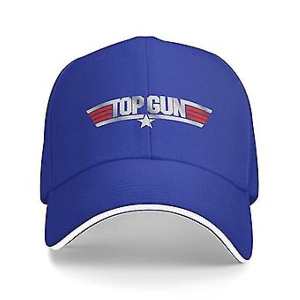 Mode Top Gun Baseball Cap Unisex Voksen Amerikansk Film Justerbar Dad Hat Til Mænd Kvinder Hip Hop [JKW] ( Blå)