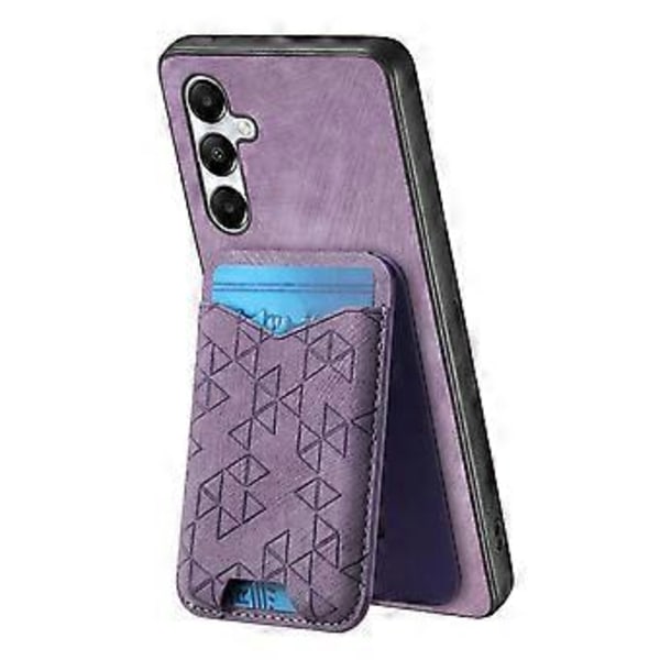 Til Samsung Galaxy A05s 4G Etui med Præget Mønster, Kortholder, Støttefod, Læder Bagside (Style B)