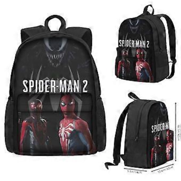 Spider-Man 2 Painettu Opiskelijan Koulureppu Polyesteri Sarjakuva Lasten Reppu (Tyyli 04)